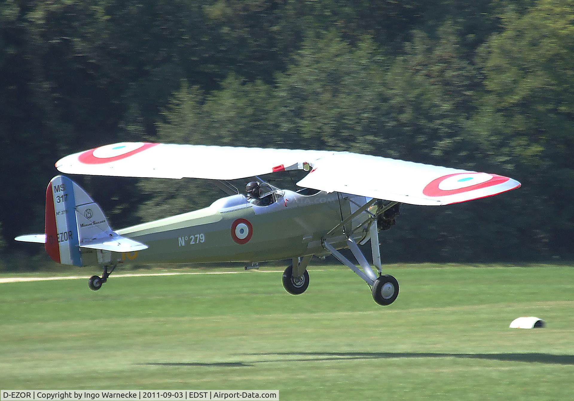 D-EZOR, Morane-Saulnier MS.317 C/N 6533, Morane-Saulnier  MS.317 at the 2011 Hahnweide Fly-in, Kirchheim unter Teck airfield