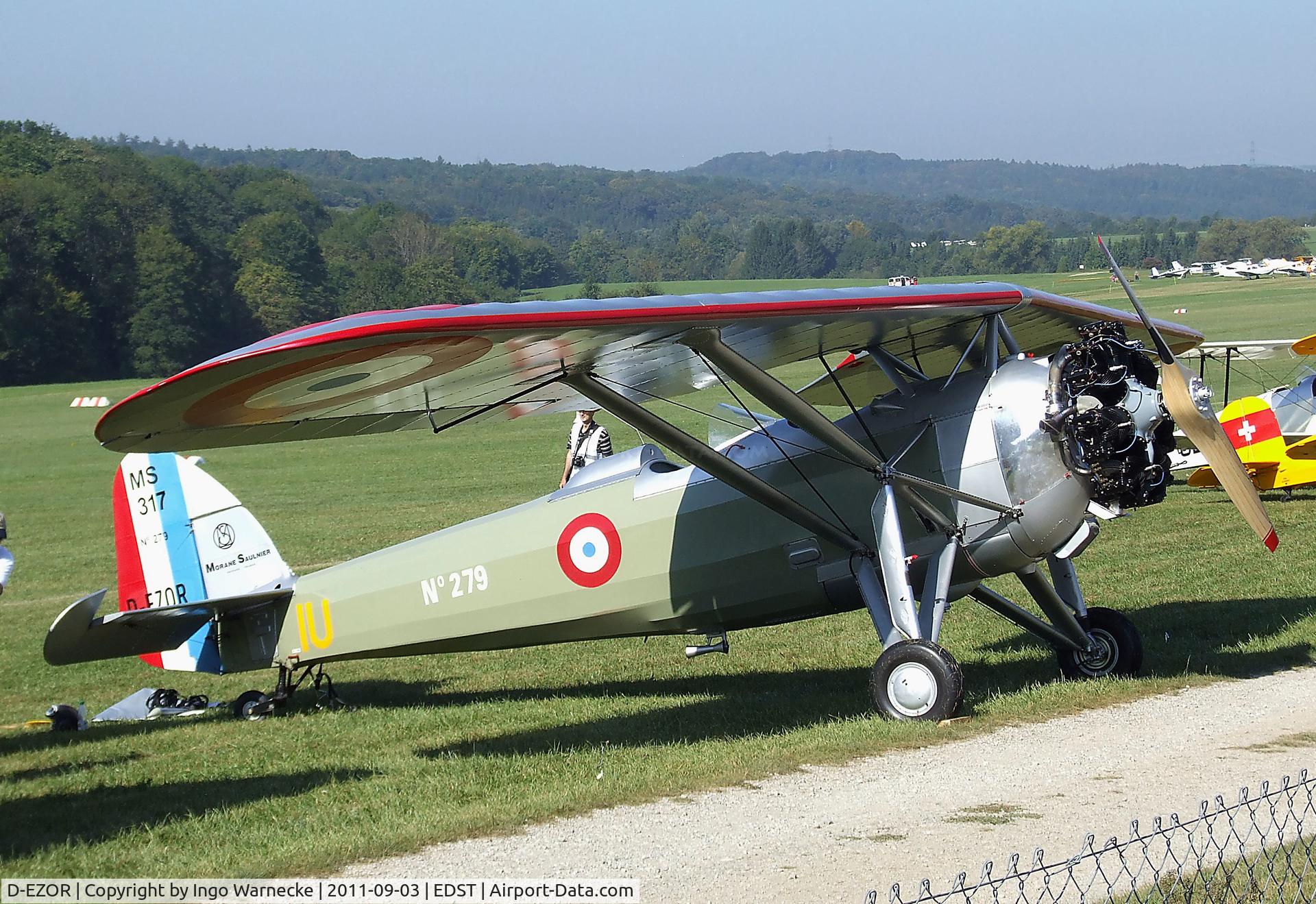 D-EZOR, Morane-Saulnier MS.317 C/N 6533, Morane-Saulnier  MS.317 at the 2011 Hahnweide Fly-in, Kirchheim unter Teck airfield