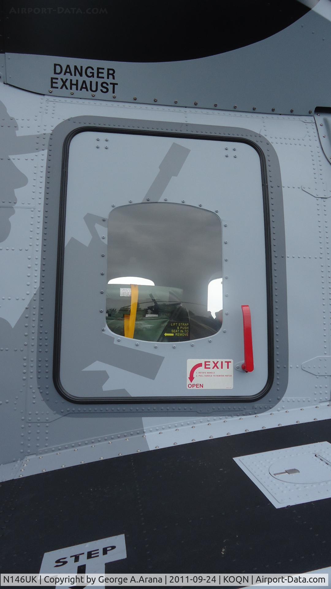 N146UK, 2011 Sikorsky S-92A C/N 92-0146, Emergency popout window/frame