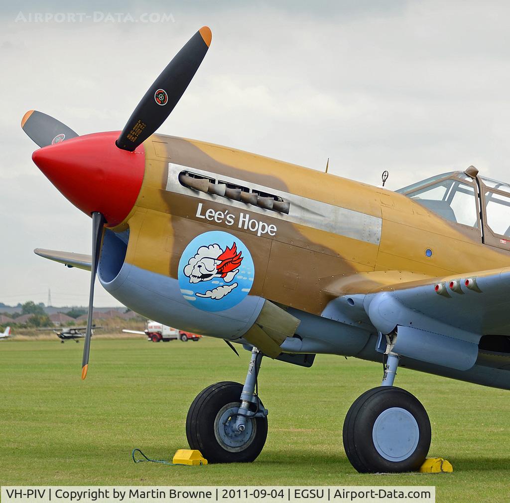 VH-PIV, 1942 Curtiss P-40F Warhawk C/N 19503, SHOT AT DUXFORD
