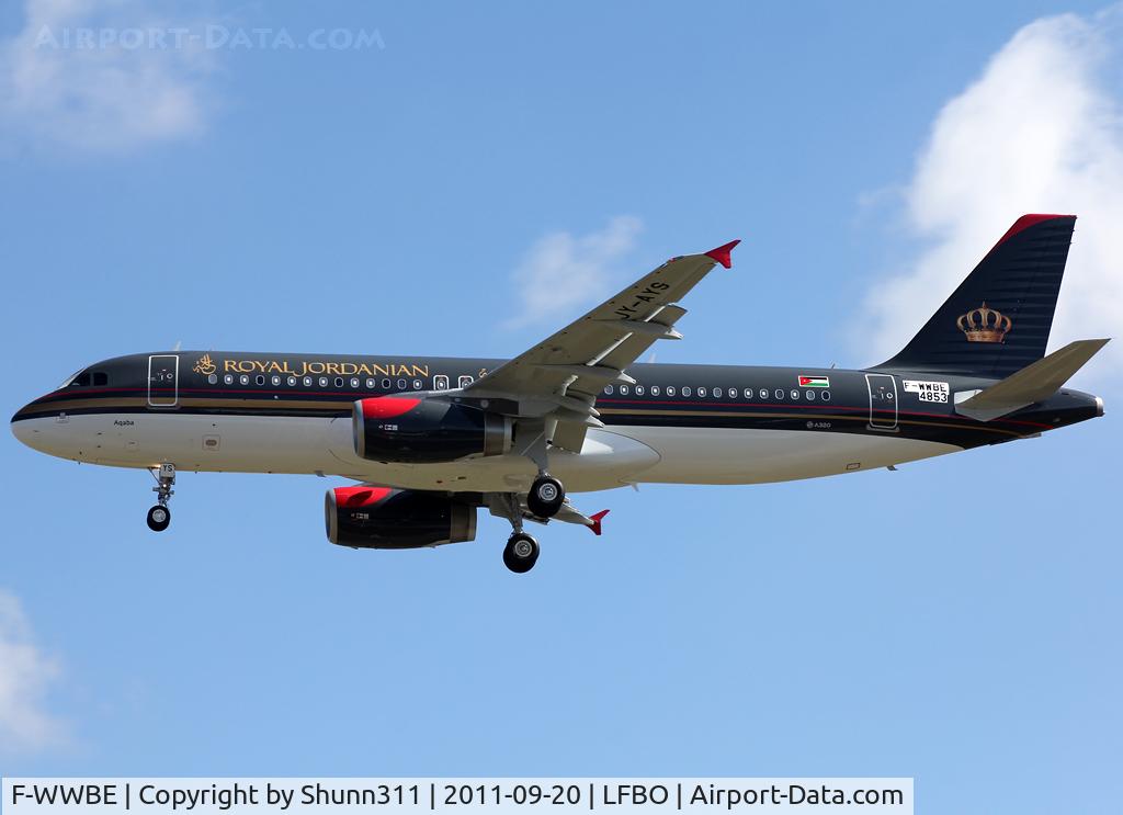 F-WWBE, 2011 Airbus A320-232 C/N 4853, C/n 4853 - To be JY-AYS