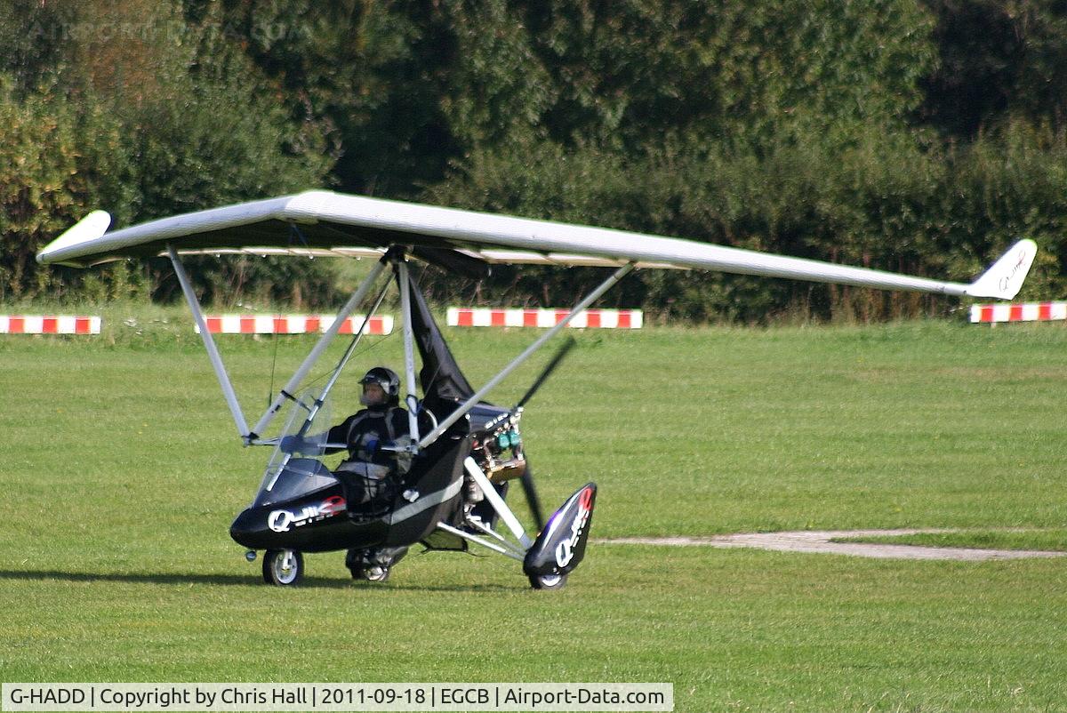 G-HADD, 2010 P&M Aviation QuikR C/N 8510, resident flexwing departing from Barton
