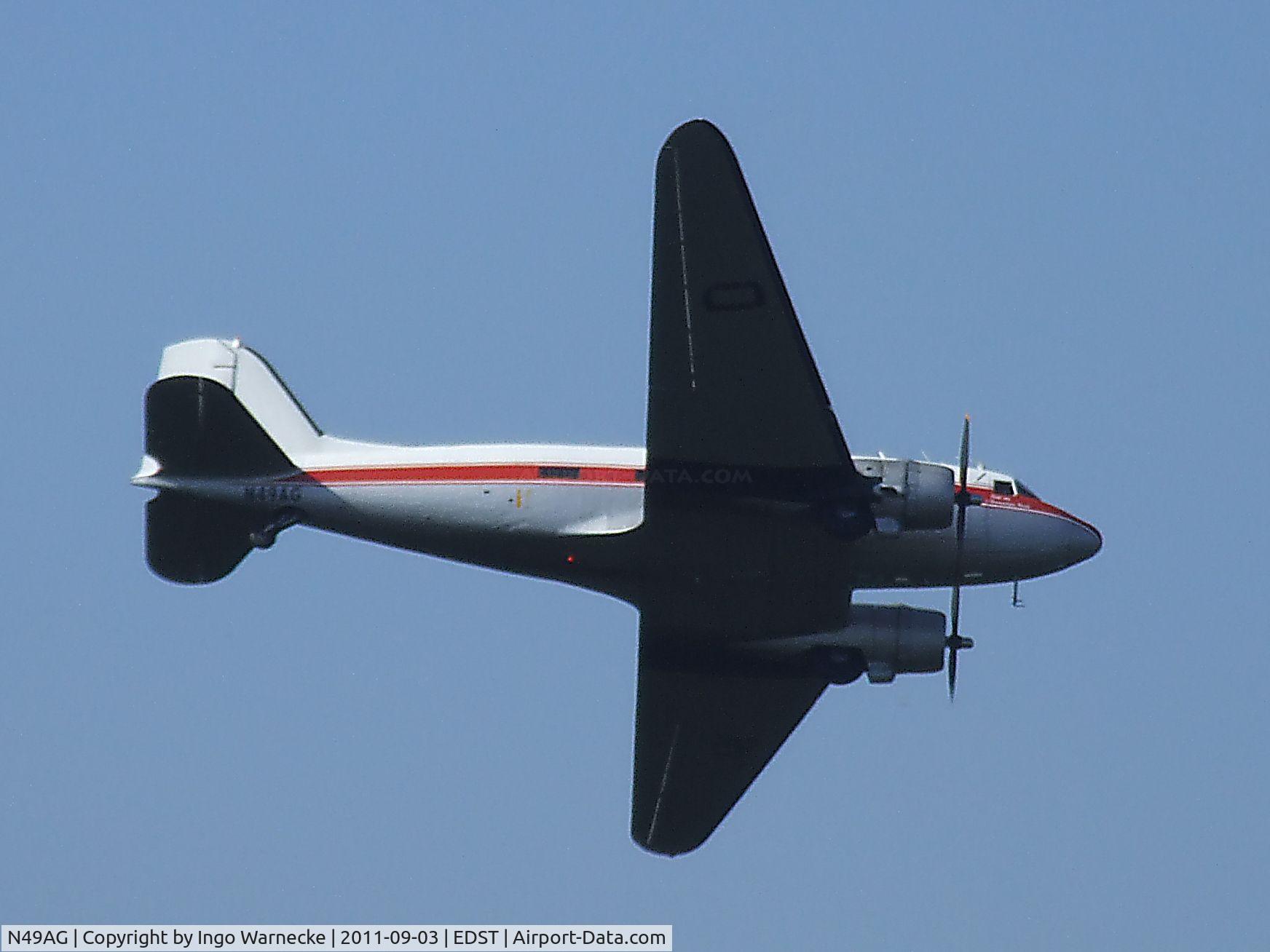N49AG, 1943 Douglas DC-3A C/N 11737, Douglas DC-3A at the 2011 Hahnweide Fly-in, Kirchheim unter Teck airfield