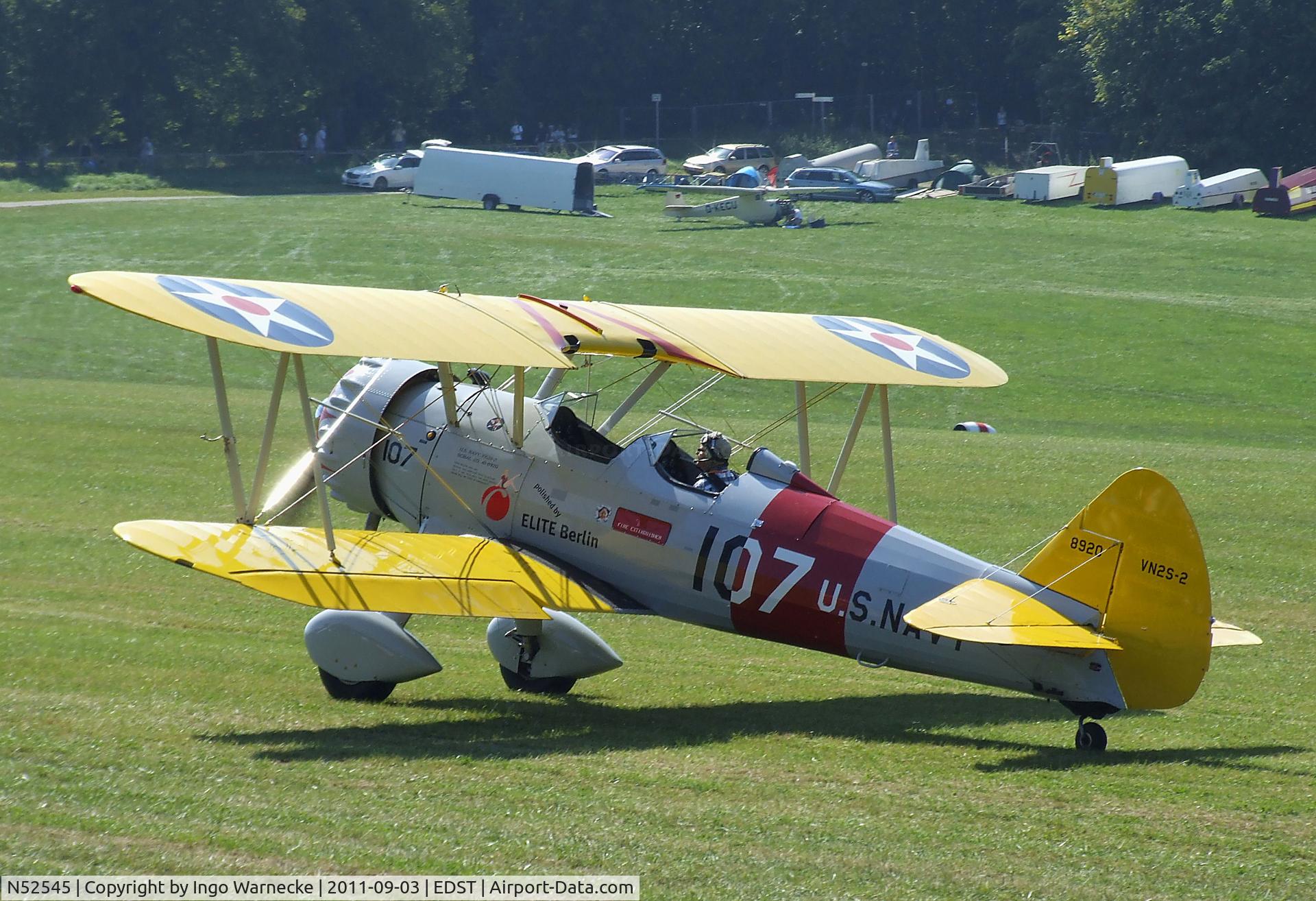 N52545, Boeing A75N1(PT17) C/N 75-2479, Boeing (Stearman) A75N1 (PT-17) at the 2011 Hahnweide Fly-in, Kirchheim unter Teck airfield