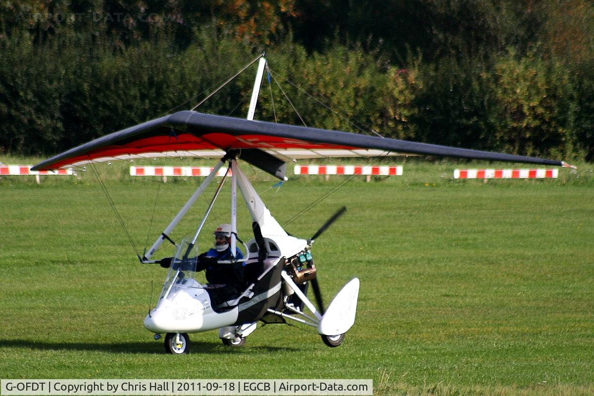 G-OFDT, 2007 P&M Aviation Pegasus Quik C/N 8320, resident flexwing departing from Barton