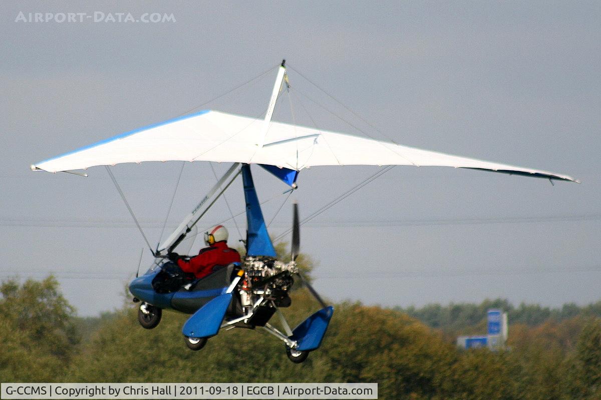 G-CCMS, 2003 Mainair Pegasus Quik C/N 7997, resident flexwing departing from Barton