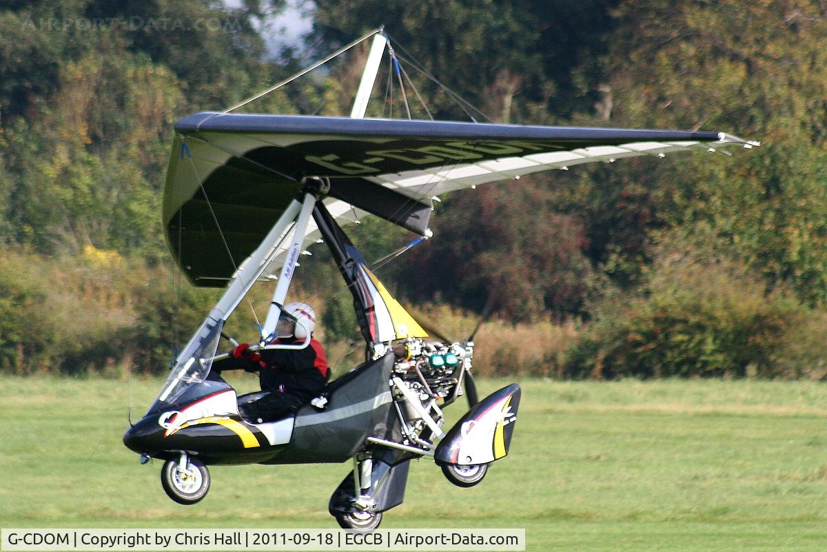 G-CDOM, 2005 Mainair Pegasus Quik C/N 8118, resident flexwing departing from Barton