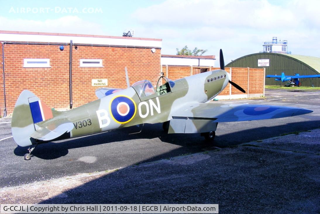 G-CCJL, 2007 Supermarine Aircraft Spitfire Mk.26 C/N PFA 324-14053, replica Spitfire based at Barton