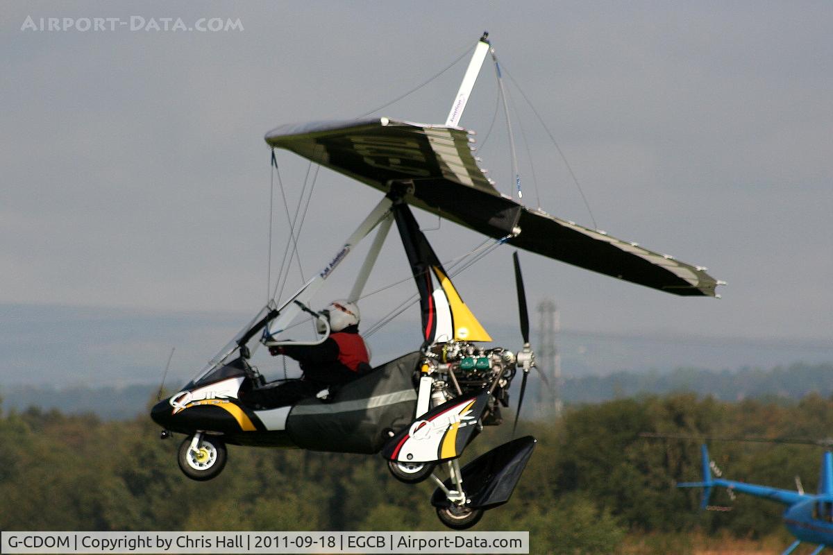G-CDOM, 2005 Mainair Pegasus Quik C/N 8118, resident flexwing departing from Barton