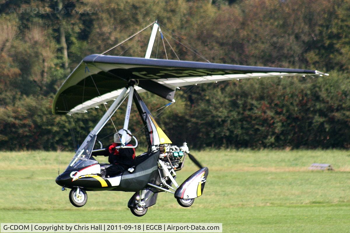 G-CDOM, 2005 Mainair Pegasus Quik C/N 8118, resident flexwing departing from Barton