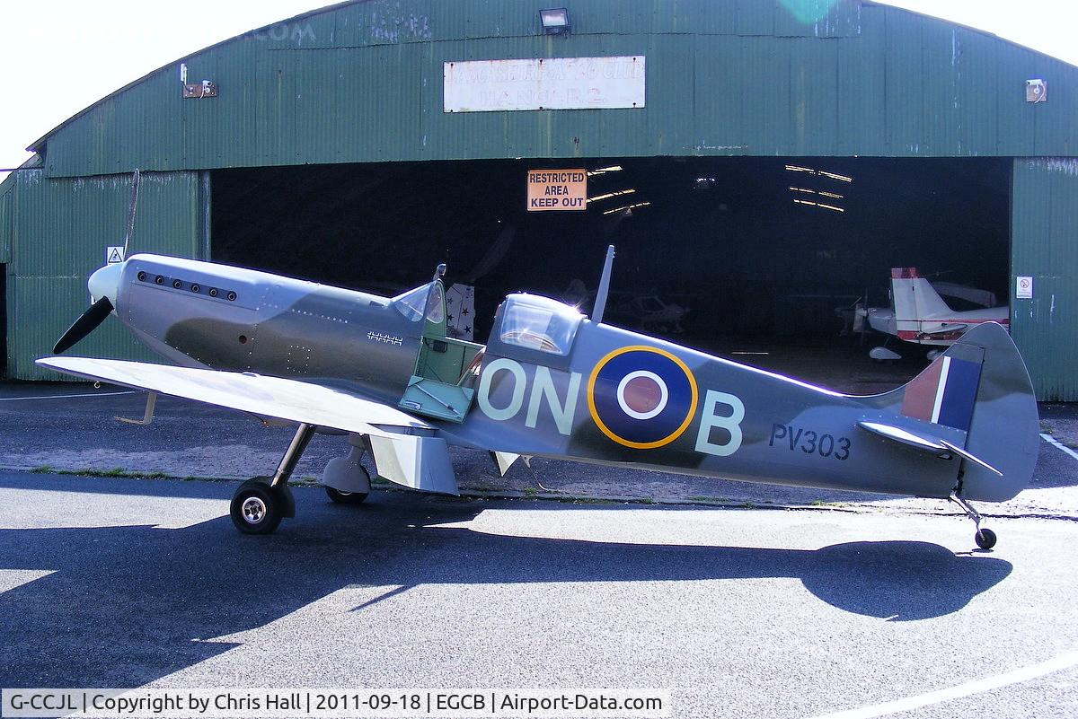 G-CCJL, 2007 Supermarine Aircraft Spitfire Mk.26 C/N PFA 324-14053, replica Spitfire based at Barton