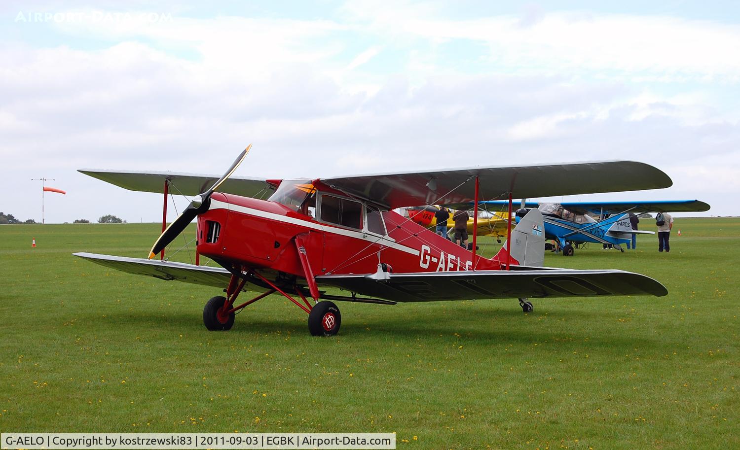 G-AELO, 1936 De Havilland DH.87B Hornet Moth C/N 8105, Sywell 2011