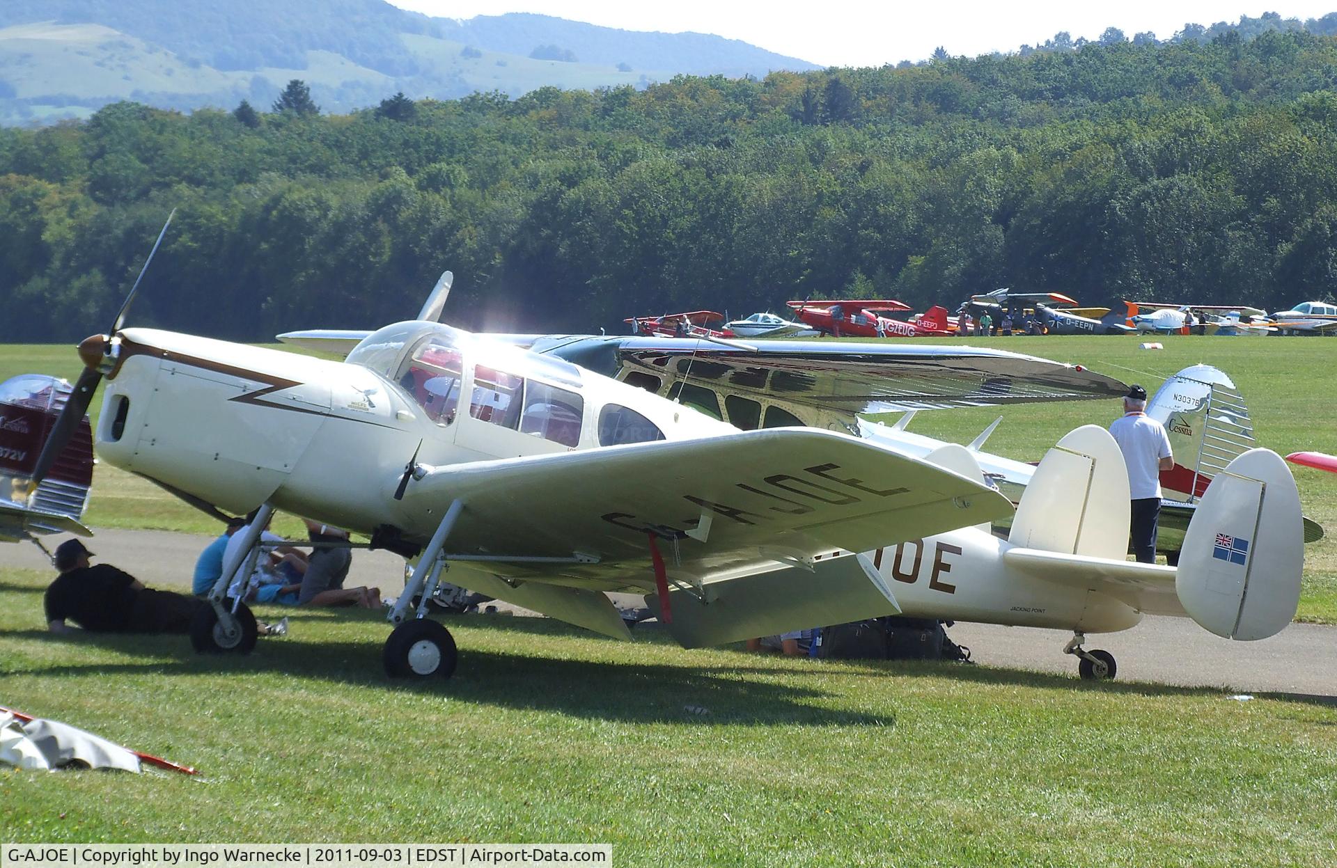 G-AJOE, 1947 Miles M.38 Messenger 2A C/N 6367, Miles M.38 Messenger 2A at the 2011 Hahnweide Fly-in, Kirchheim unter Teck airfield