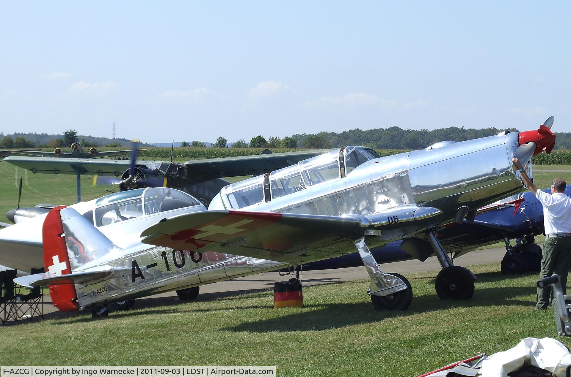 F-AZCG, Pilatus P2-05 C/N 26, Pilatus P2-05 at the 2011 Hahnweide Fly-in, Kirchheim unter Teck airfield