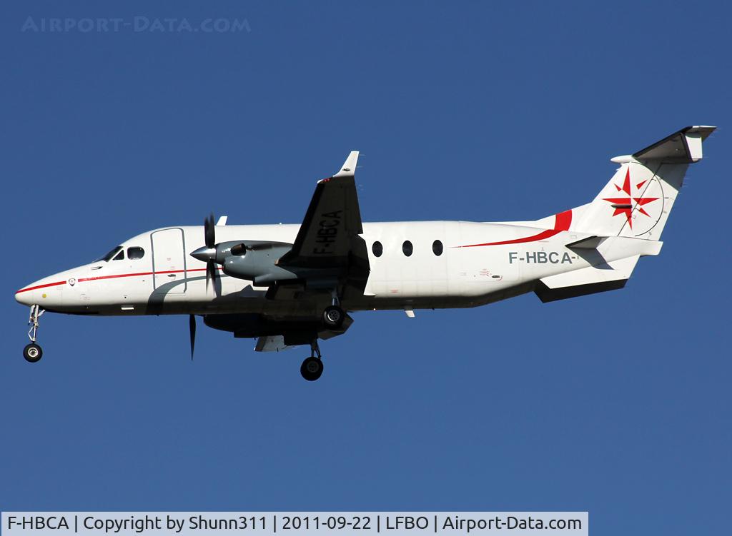 F-HBCA, 1995 Beech 1900D C/N UE-188, Landing rwy 32L