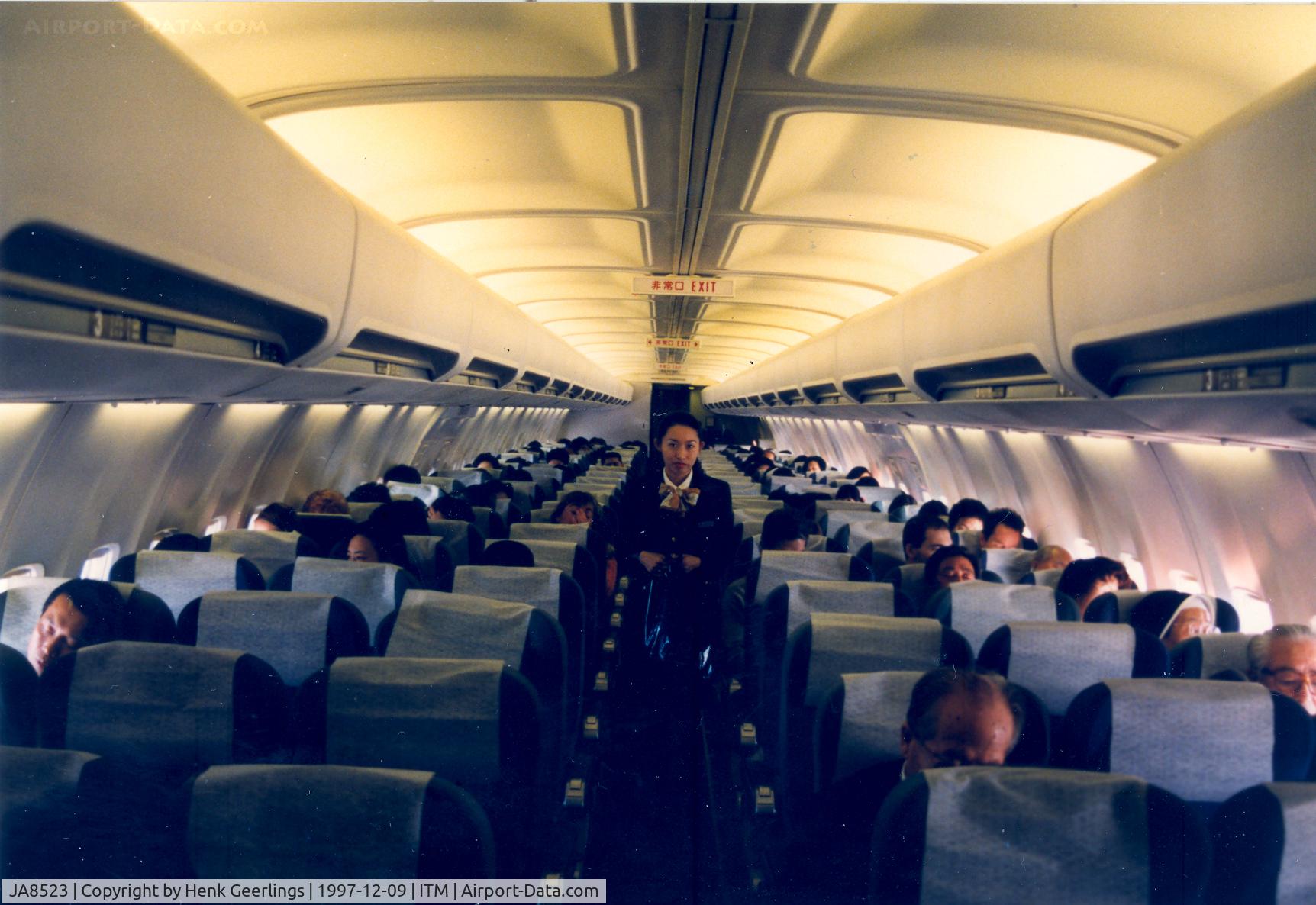 JA8523, 1994 Boeing 737-4Q3 C/N 26603, JTA , cabin  , o/b flt ITM - NGS