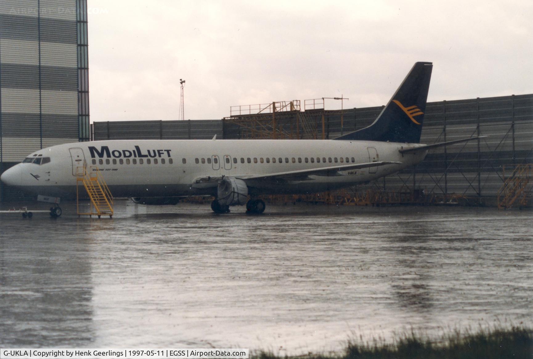G-UKLA, 1988 Boeing 737-4Y0 C/N 23865, ModiLuft ( India ), ex Air UK Leisure