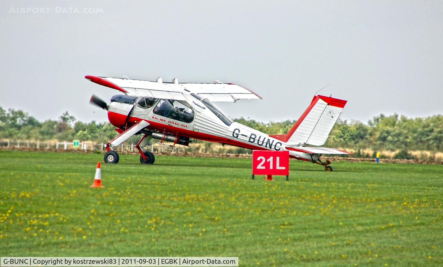 G-BUNC, 1979 PZL-Okecie PZL-104 Wilga 35A C/N 129444, Sywell 2011 I love Wilga