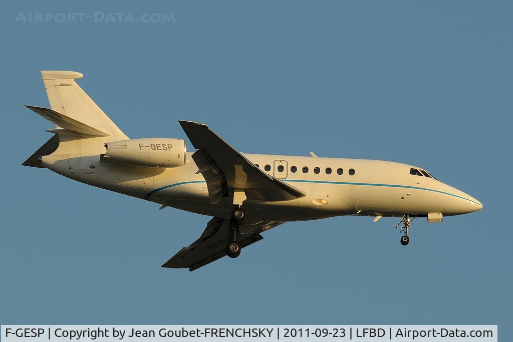 F-GESP, 2000 Dassault Falcon 2000 C/N 119, Dassault Falcon Service landing 23
