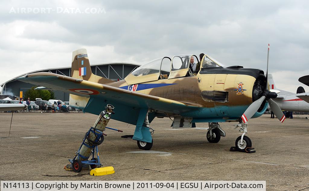 N14113, 1951 North American T-28A Fennec C/N 81-1, SHOT AT DUXFORD