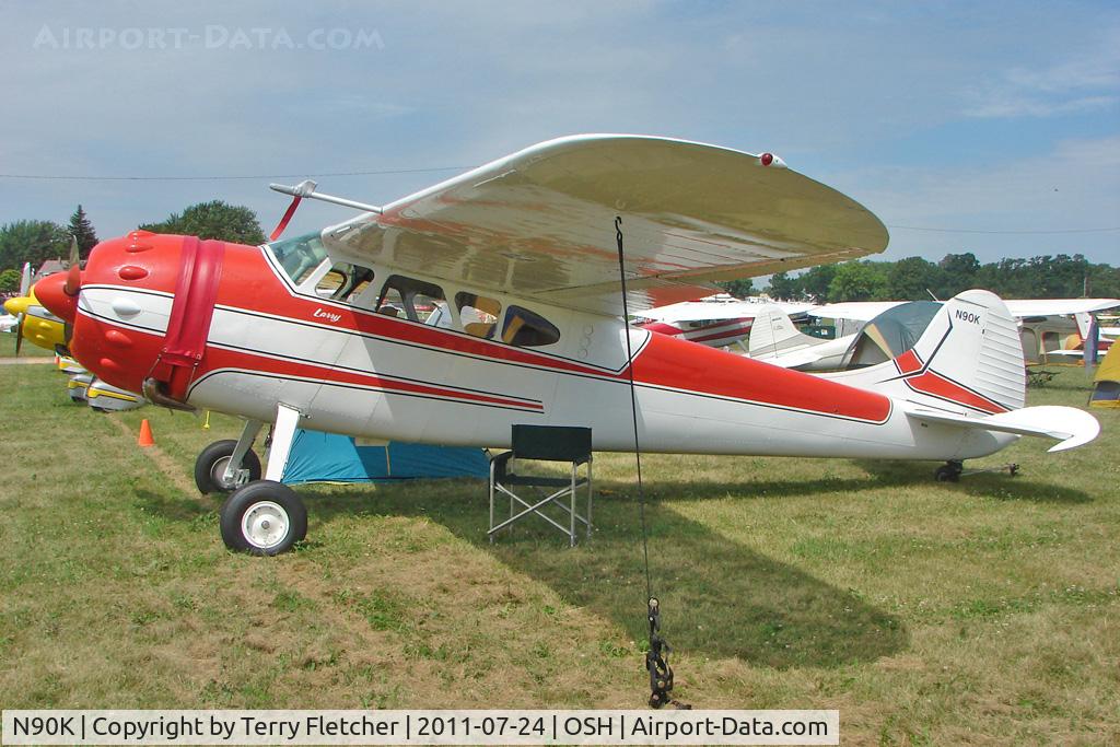 N90K, 1949 Cessna 195A C/N 7439, At 2011 Oshkosh