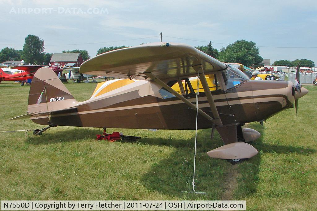 N7550D, 1957 Piper PA-22-150 Tri-Pacer C/N 22-5281, At 2011 Oshkosh