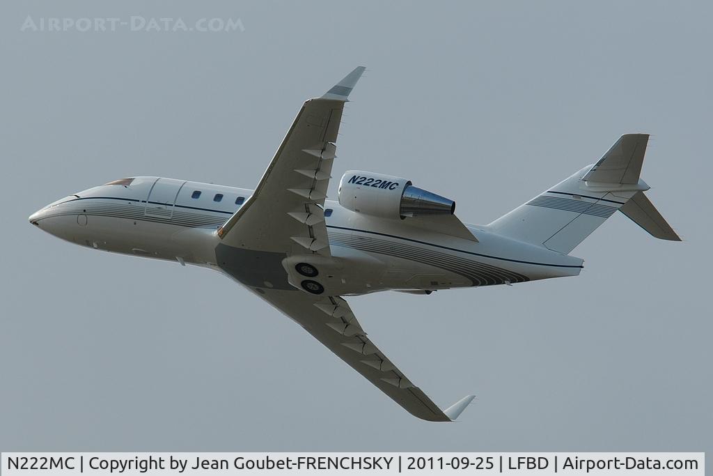 N222MC, 1996 Canadair Challenger 604 (CL-600-2B16) C/N 5329, Flight Management LLC take off 23