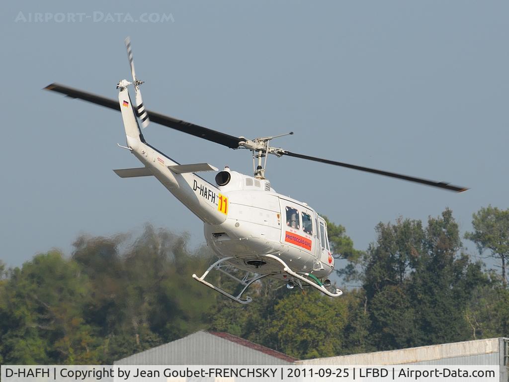 D-HAFH, 1979 Bell 205A-1 C/N 30291, Agrarflug Helilift take off