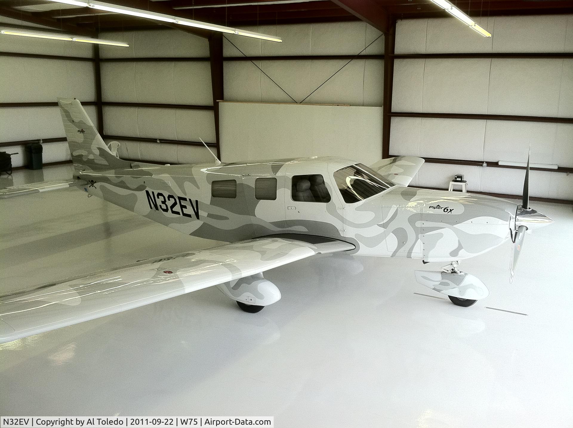 N32EV, 2006 Piper PA-32-301FT Saratoga C/N 3232058, Custom camo paint job