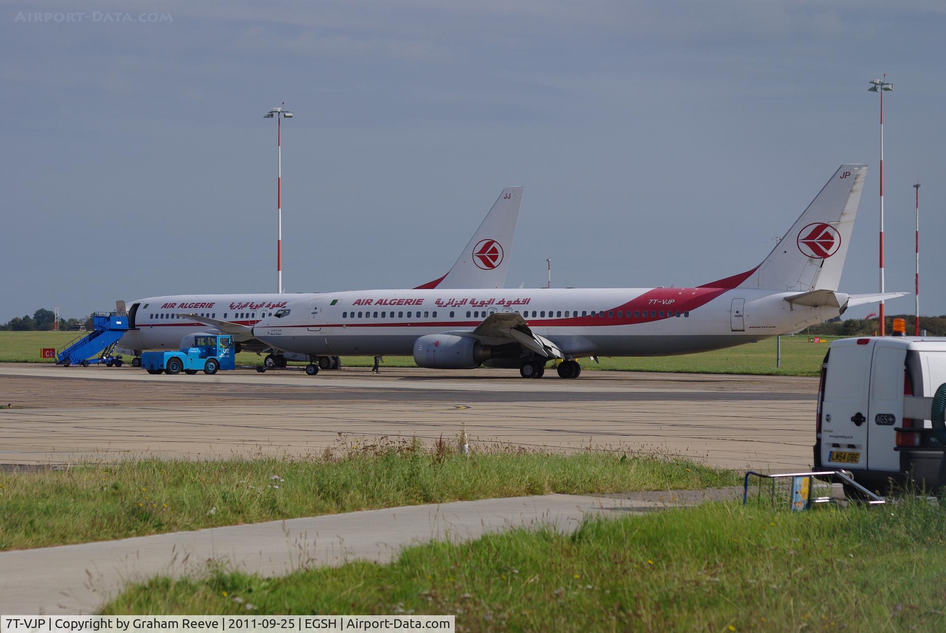 7T-VJP, 2001 Boeing 737-8D6 C/N 30208, Not something you see at Norwich every day, 2 Air Algerie 737's.