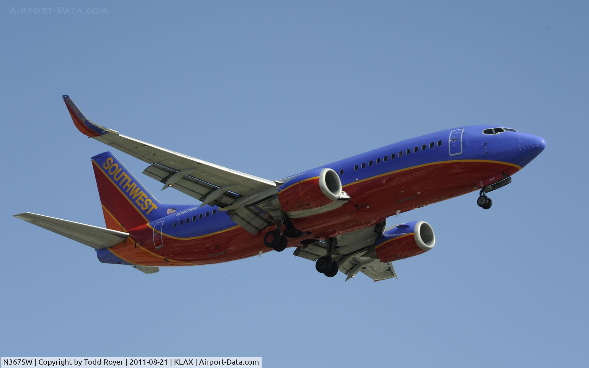 N367SW, 1993 Boeing 737-3H4 C/N 26578, Southwest
