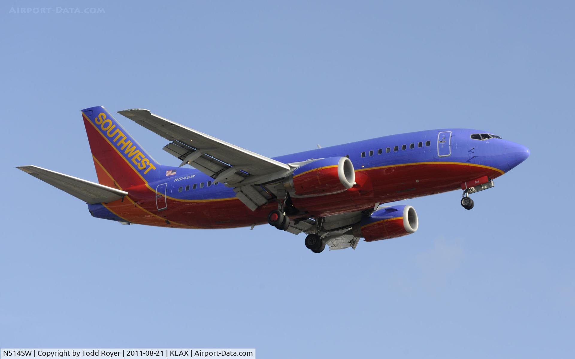 N514SW, 1991 Boeing 737-5H4 C/N 25153, Southwest