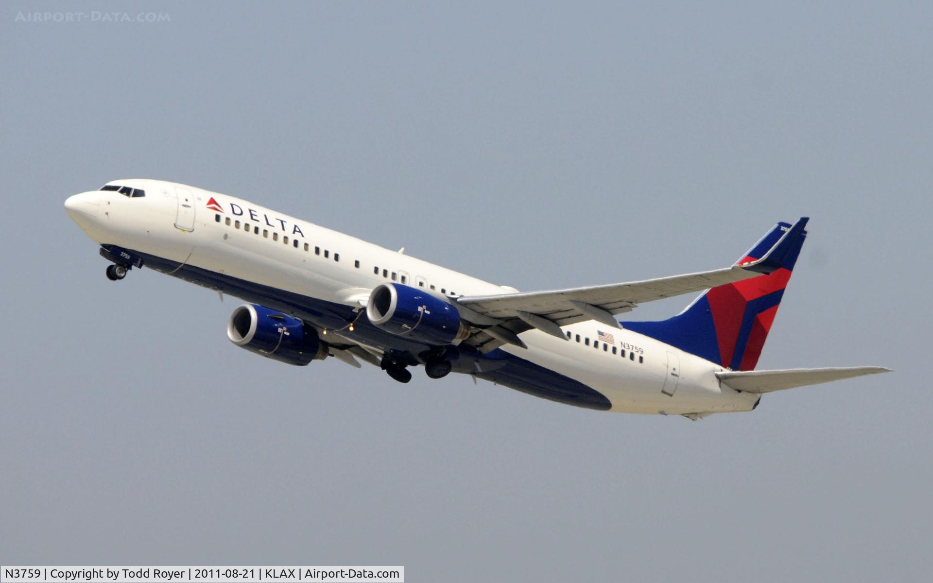N3759, 2001 Boeing 737-832 C/N 30815, Delta