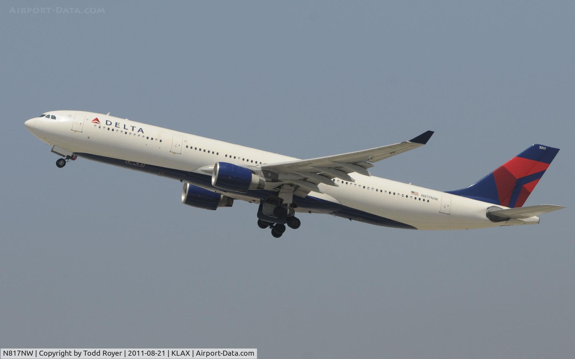N817NW, 2007 Airbus A330-323 C/N 0843, Delta