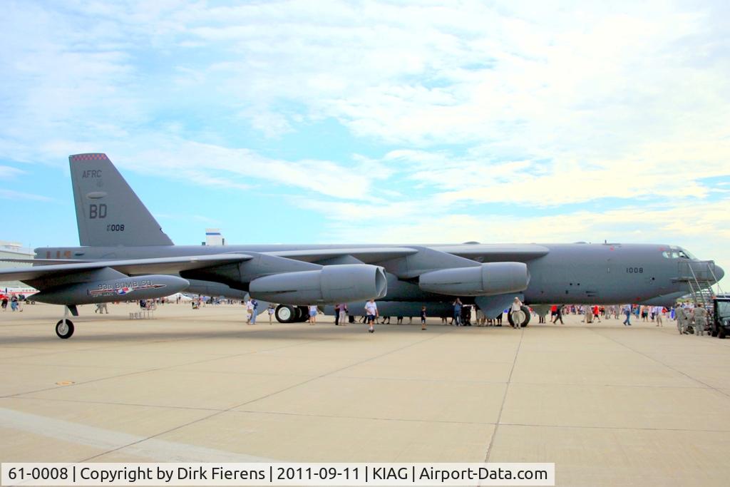 61-0008, 1961 Boeing B-52H Stratofortress C/N 464435, Static display at this year's 2011 Niagara Falls Airshow.