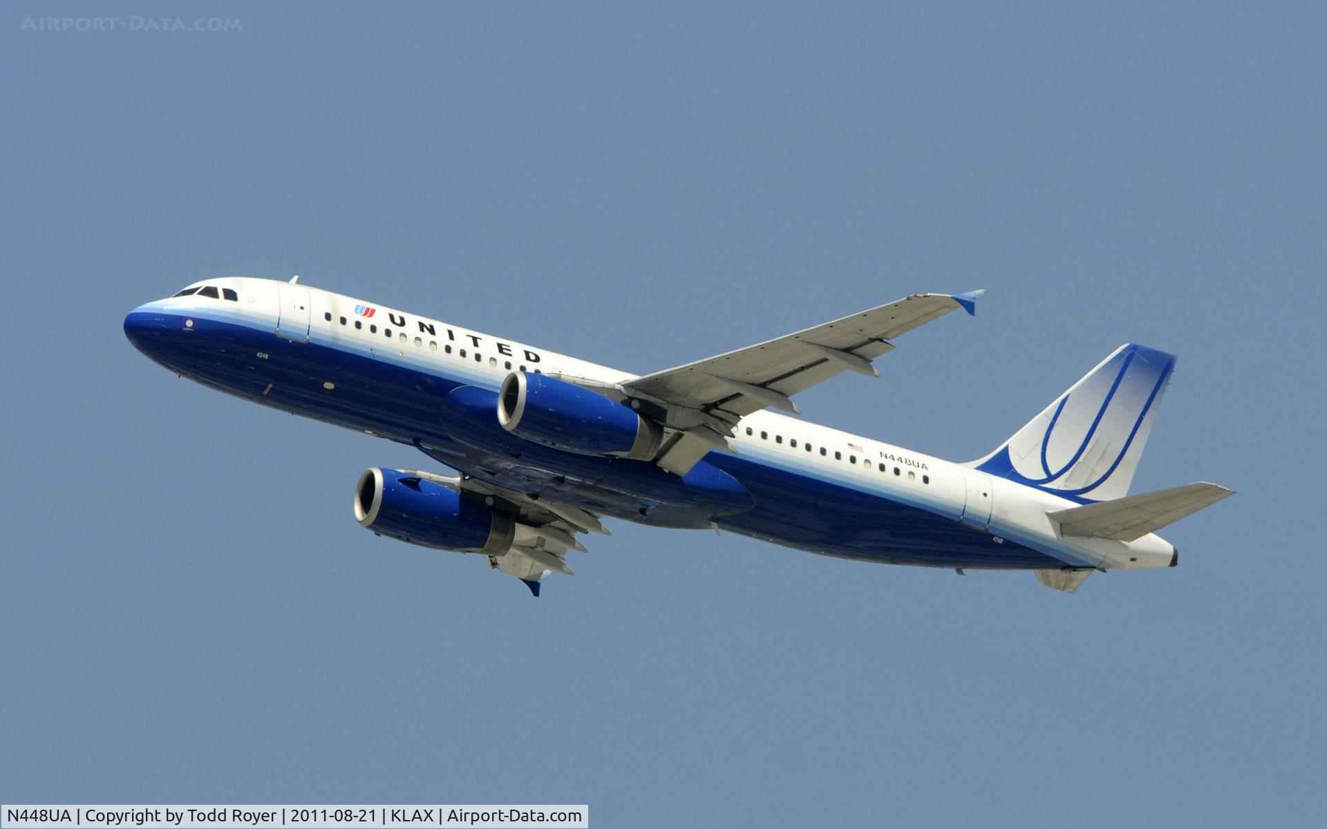 N448UA, 1998 Airbus A320-232 C/N 842, United