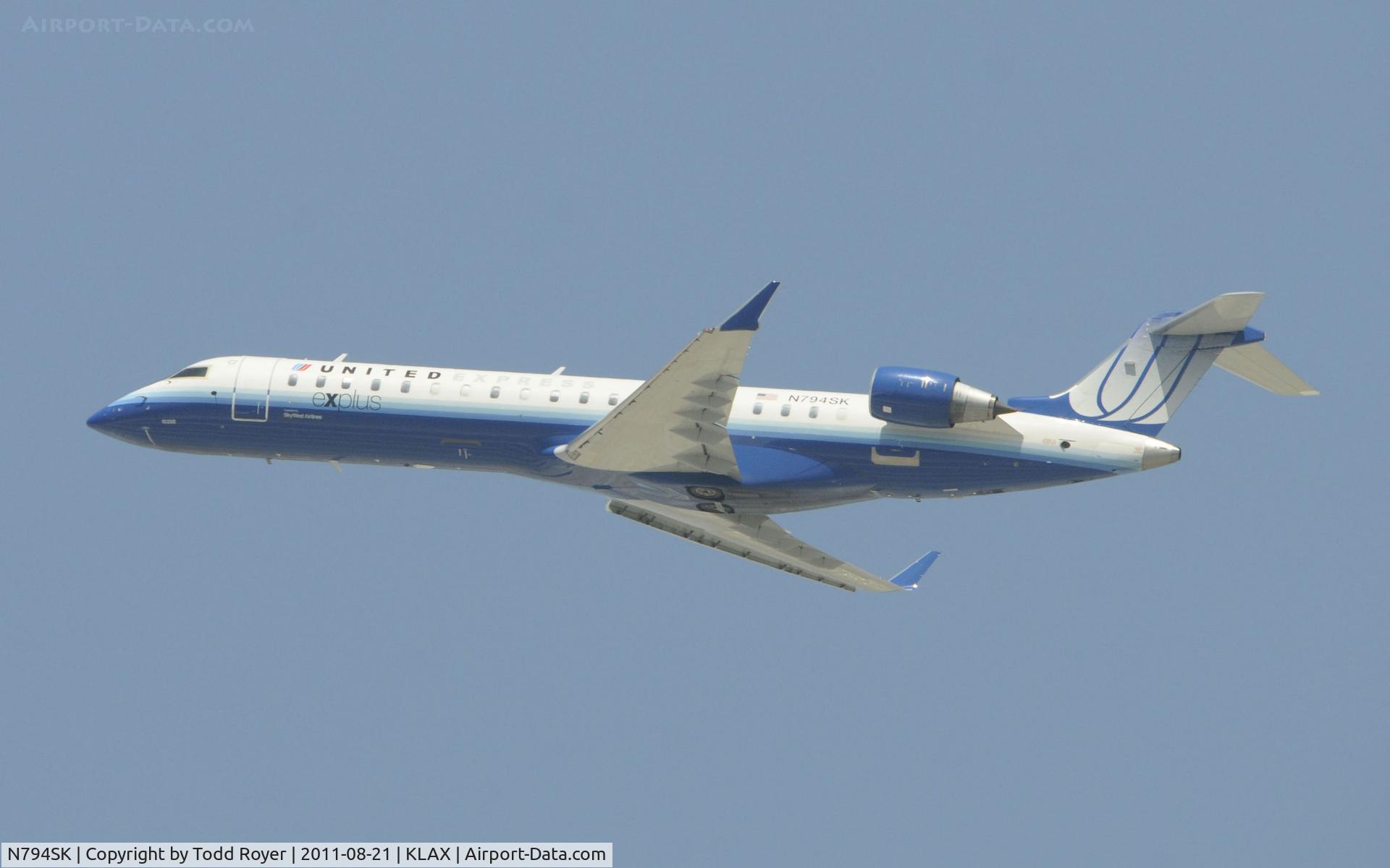 N794SK, 2010 Bombardier CRJ-702ER (CL-600-2C10) Regional Jet C/N 10298, United