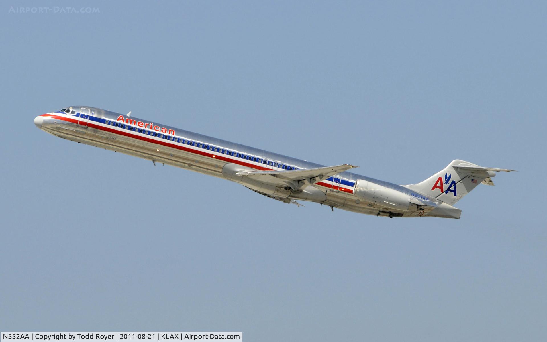 N552AA, 1991 McDonnell Douglas MD-82 (DC-9-82) C/N 53034, American