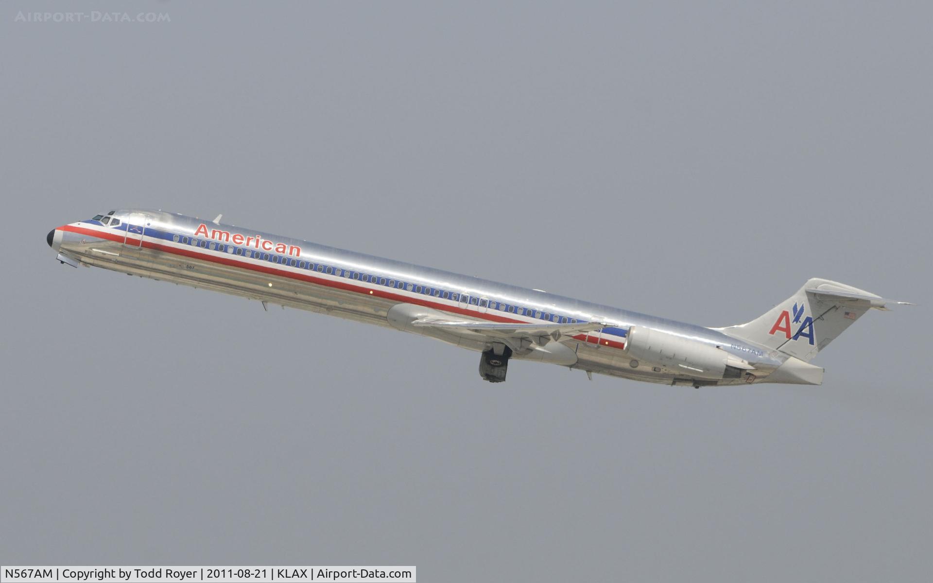 N567AM, 1992 McDonnell Douglas MD-83 (DC-9-83) C/N 53293, American