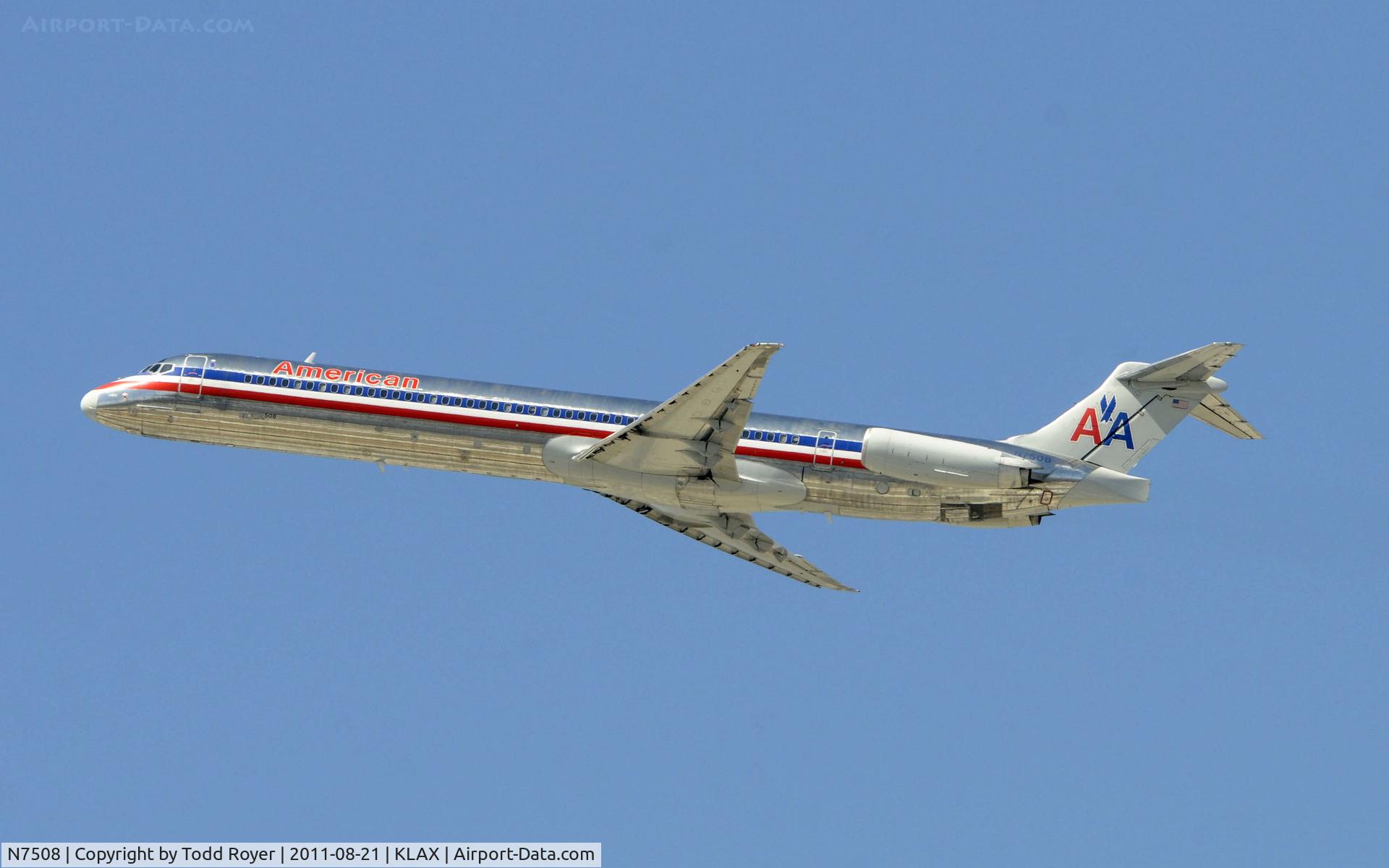 N7508, 1989 McDonnell Douglas MD-82 (DC-9-82) C/N 49802, American
