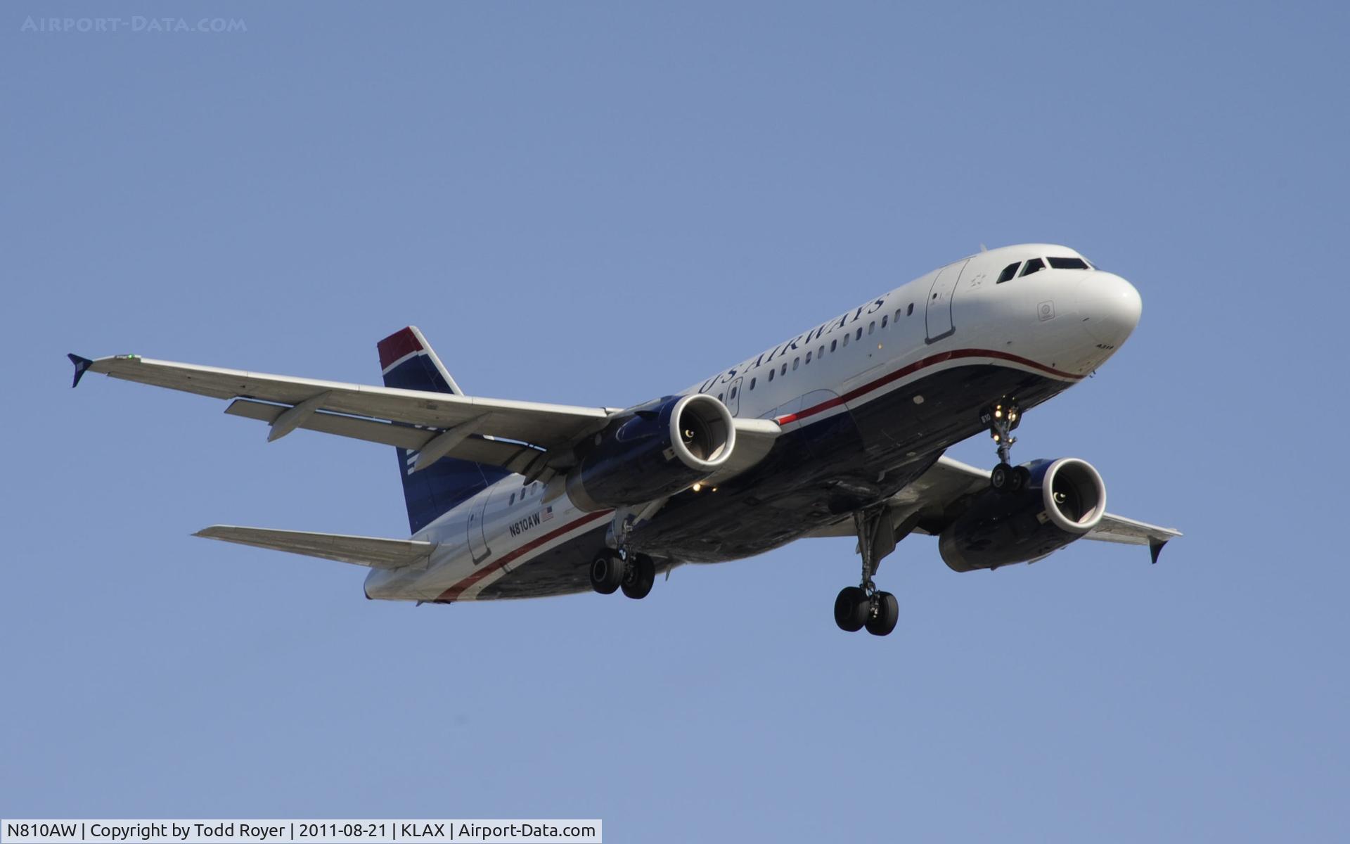 N810AW, 1999 Airbus A319-132 C/N 1116, U S Airways