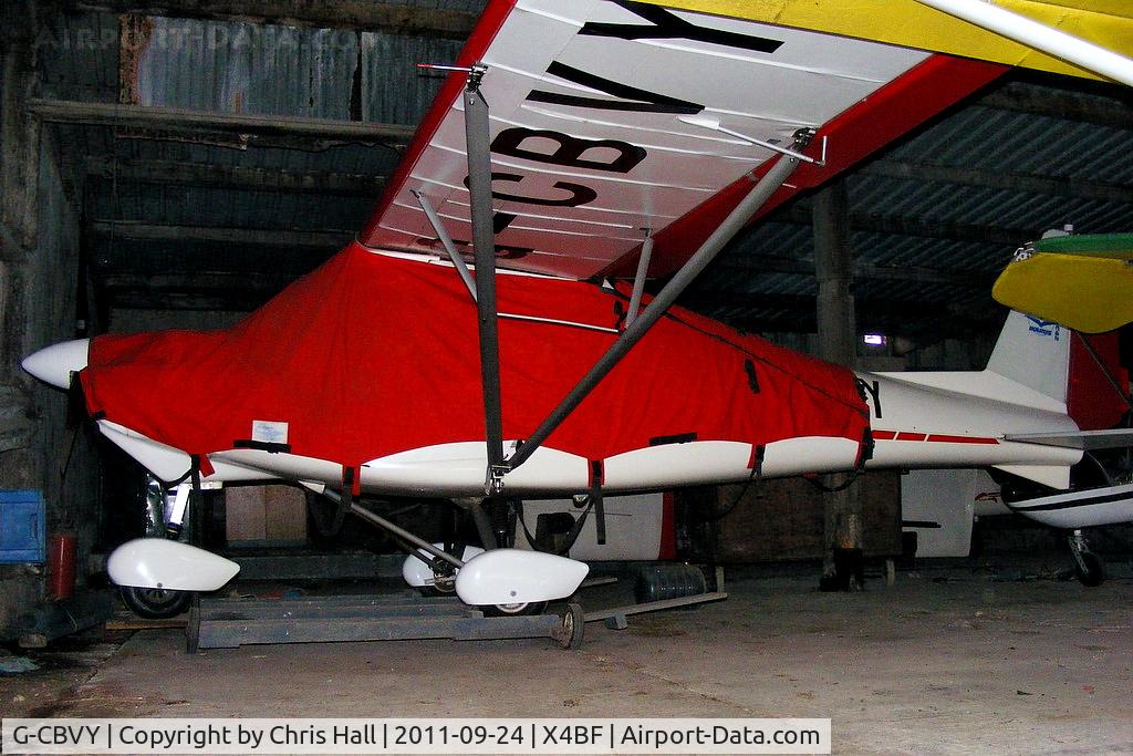 G-CBVY, 2002 Comco Ikarus C42 FB UK C/N PFA 322-13835, At Brook Farm airstrip, Pilling