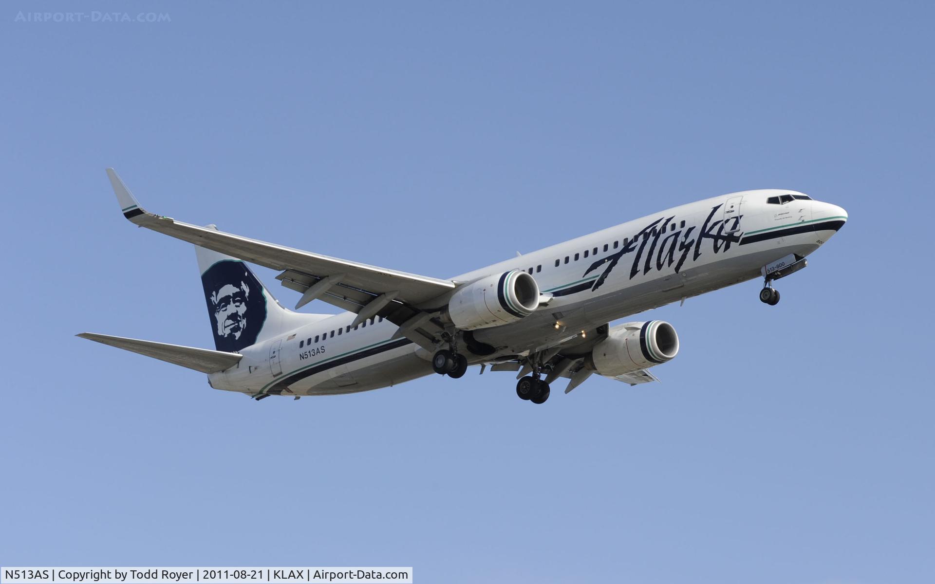 N513AS, 2008 Boeing 737-890 C/N 35192, Alaska