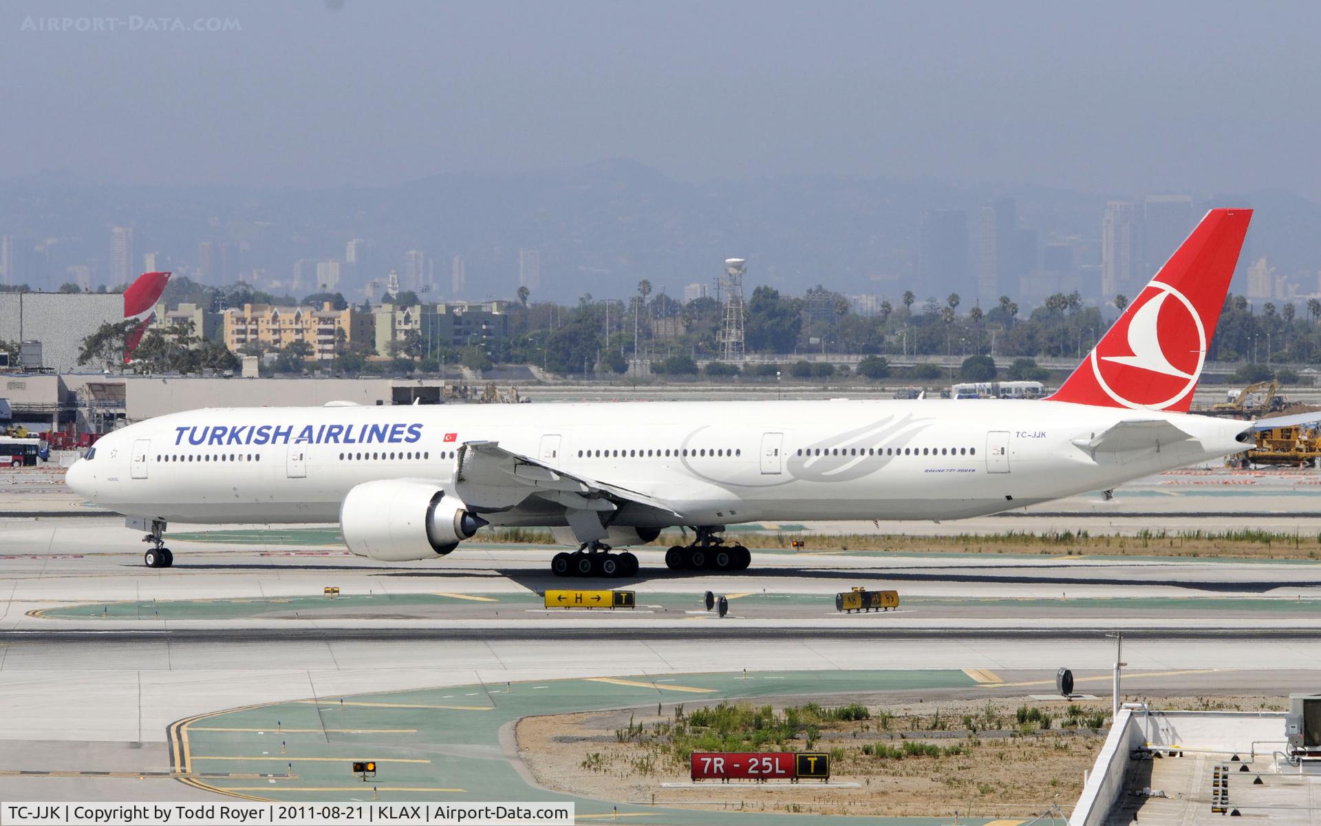 TC-JJK, 2010 Boeing 777-3F2/ER C/N 40711, Arriving LAX