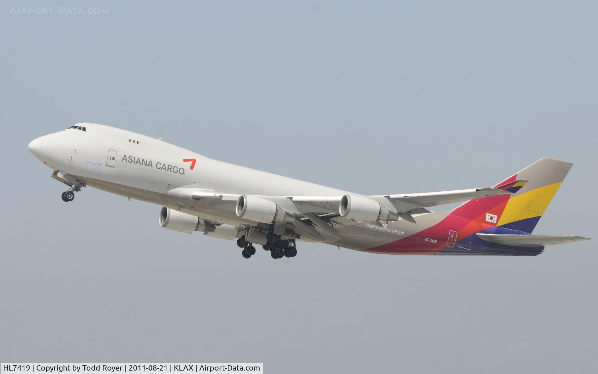 HL7419, 1994 Boeing 747-48EF (SCD) C/N 25781, Departing LAX