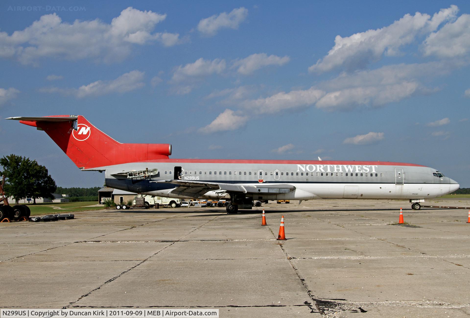 N299US, 1980 Boeing 727-251 C/N 22153, Among several Northwest aircraft being parted out at Laurinburg-Maxton, NC