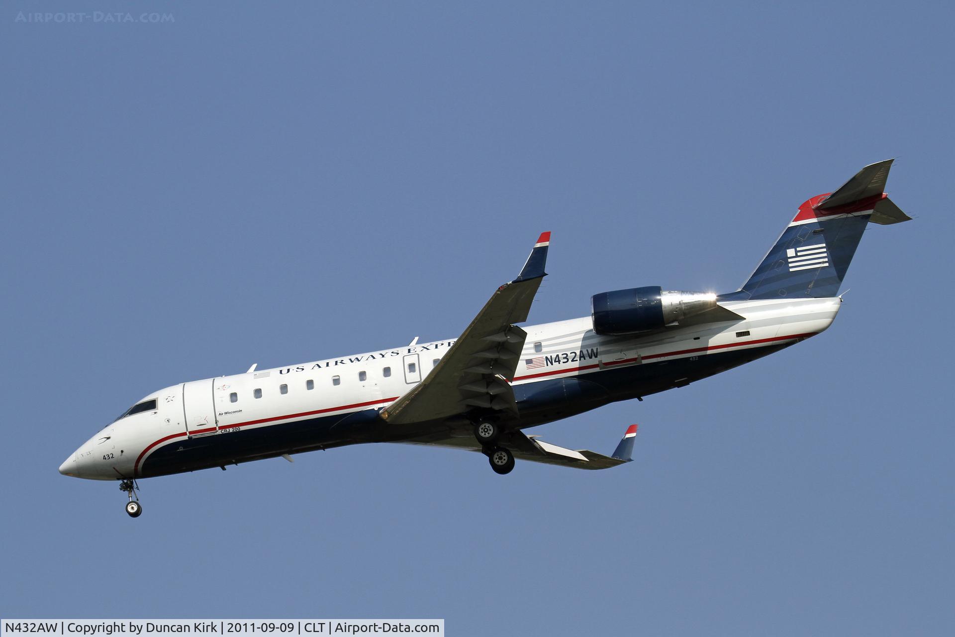 N432AW, 1998 Bombardier CRJ-200ER (CL-600-2B19) C/N 7257, Former America West machine
