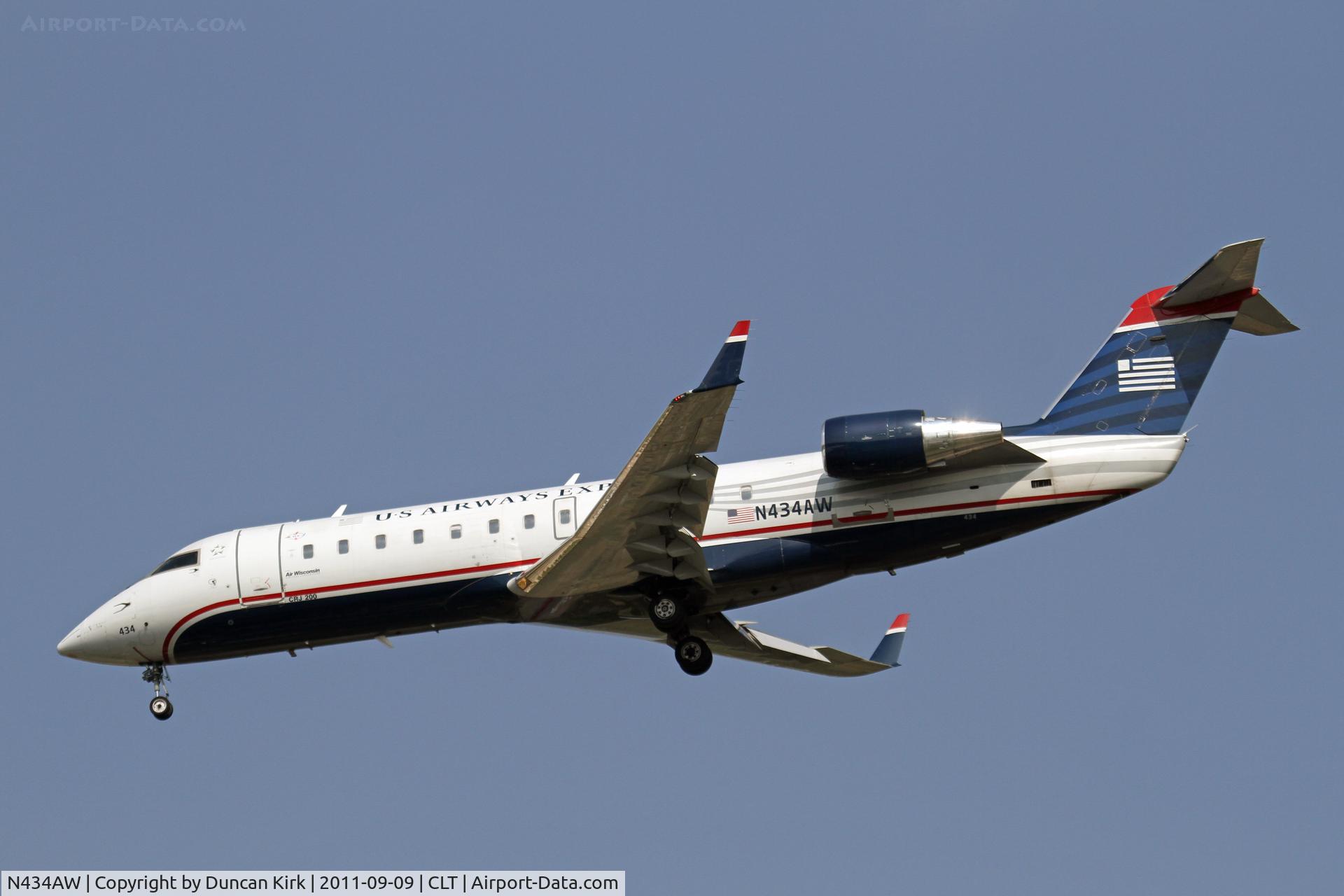 N434AW, 1999 Bombardier CRJ-200ER (CL-600-2B19) C/N 7322, Former America West machine