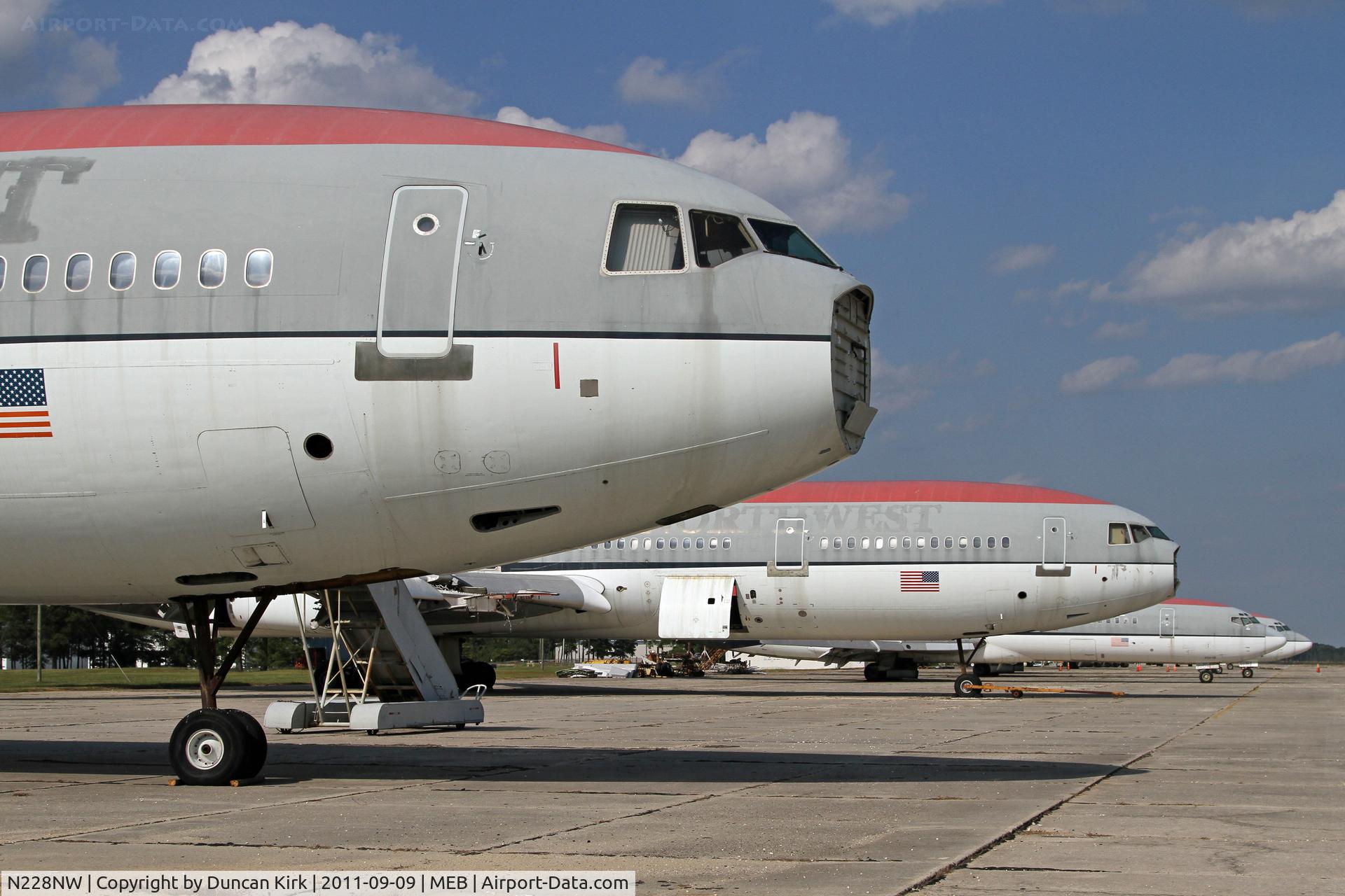 N228NW, 1973 Douglas DC-10-30 C/N 46578, N228NW, N220NW, N204US & N275US meet their final demise at Laurinburg-Maxton, NC