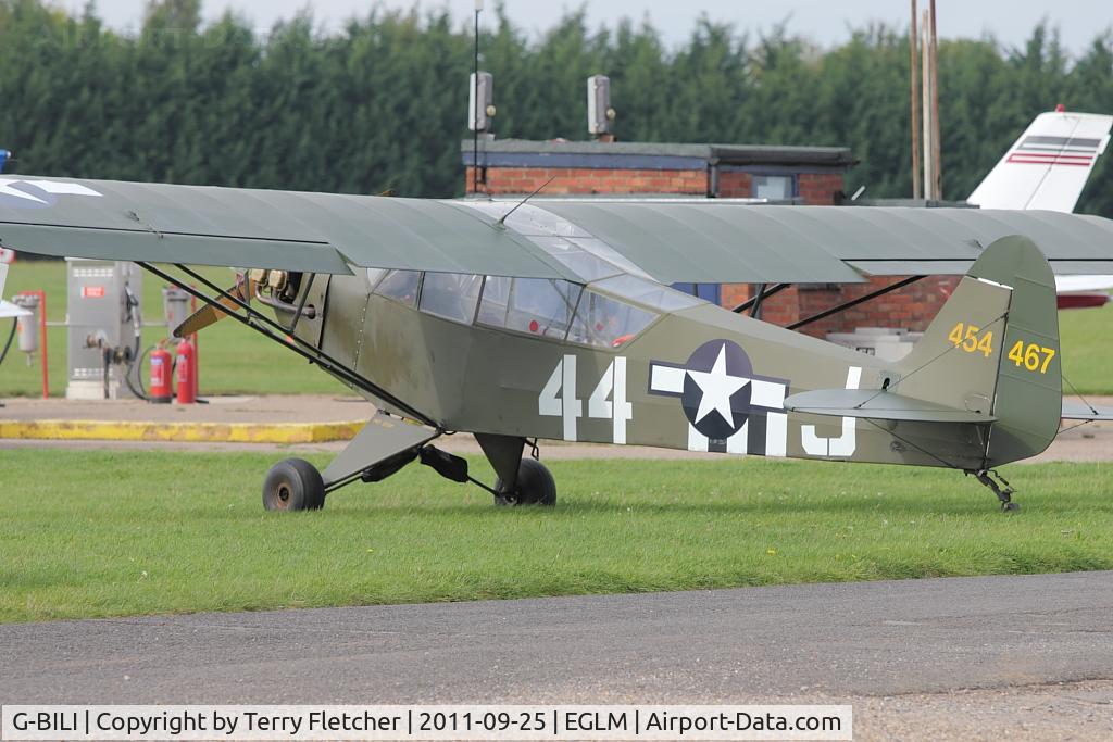 G-BILI, 1948 Piper L-4J Grasshopper (J3C-65D) C/N 13207, G-BILI (454467), 1948 Piper J3C-65, c/n: 13207
at White Waltham